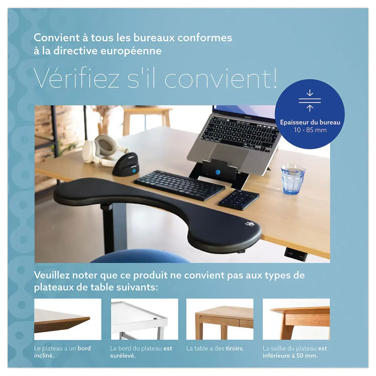 Le support avant-bras ergonomique R-Go Tools