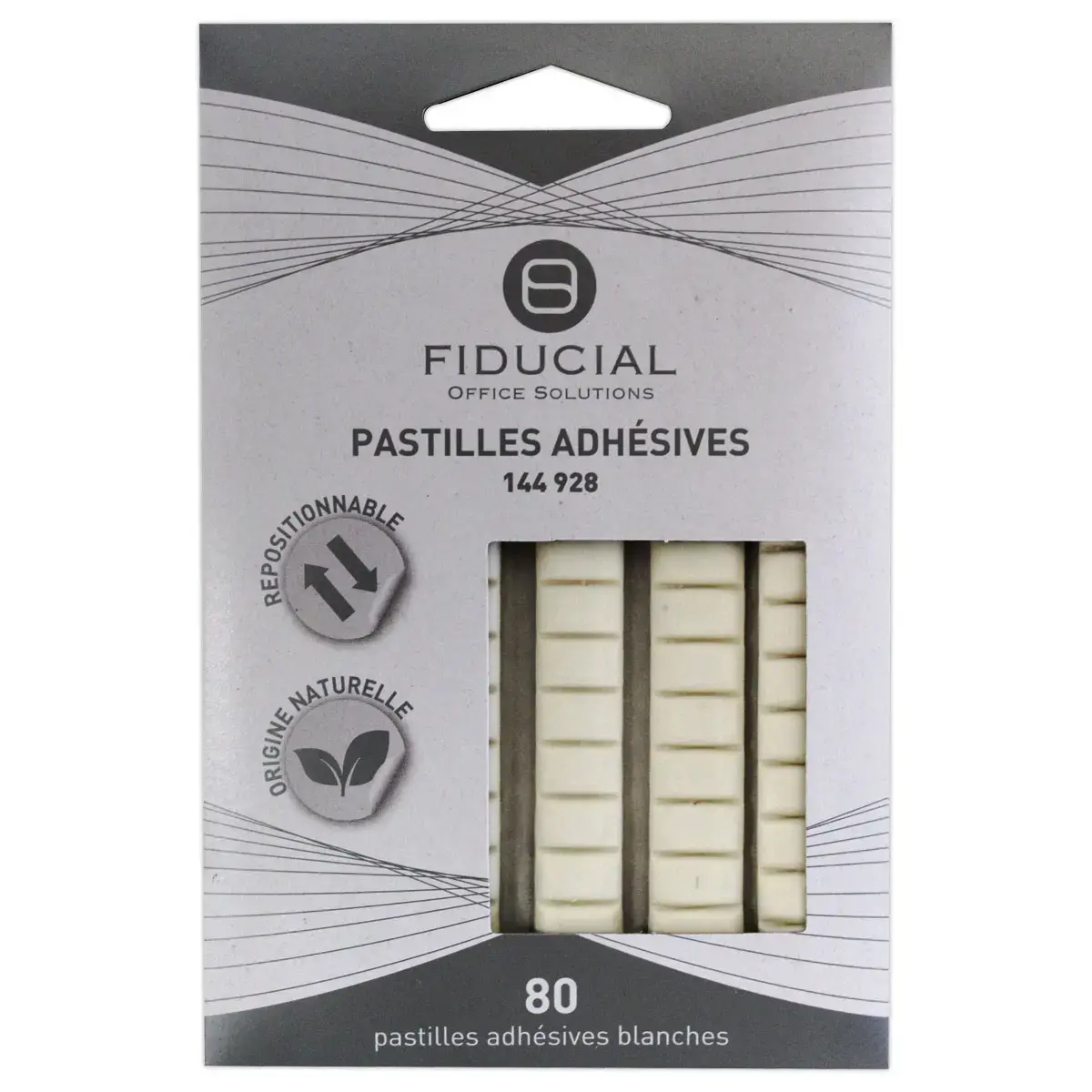 &Eacute;tui de 80 pastilles adh&eacute;sives repositionnables d'origine naturelle - 