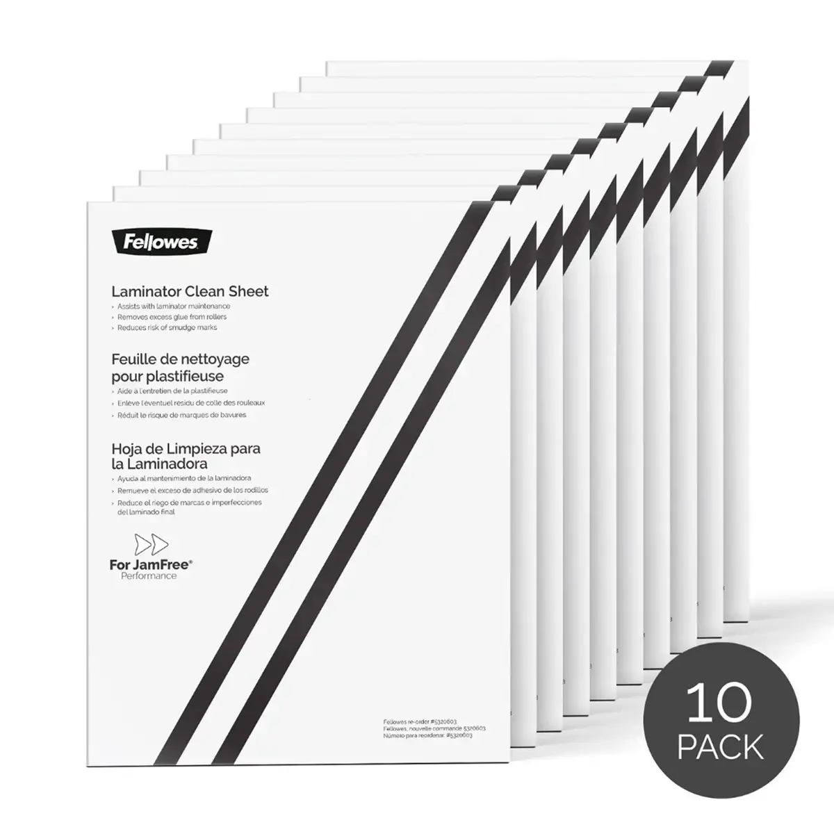 Feuilles de nettoyage pour plastifieuse