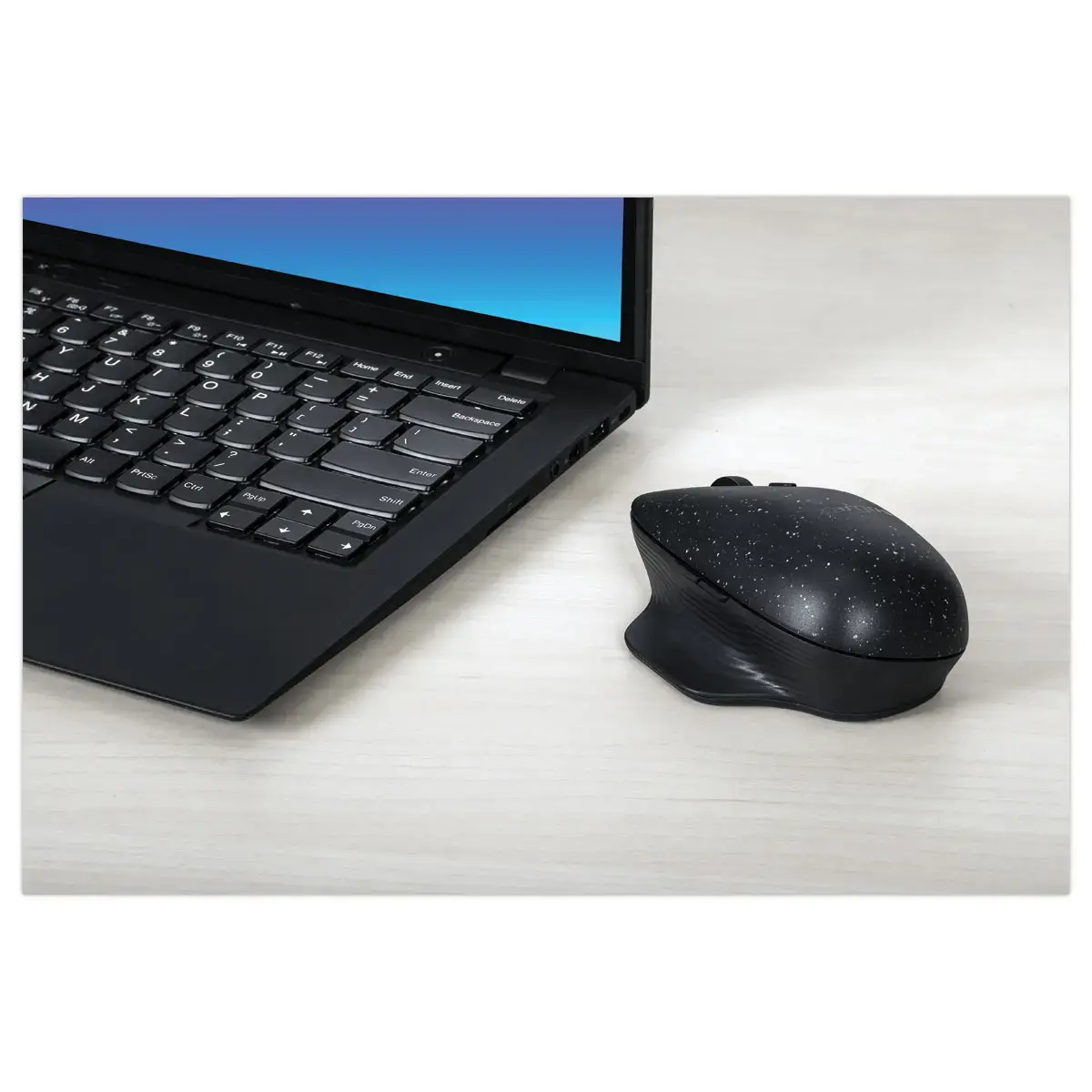 Souris ErgoFlip EcoSmart ambidextre durable - Noir