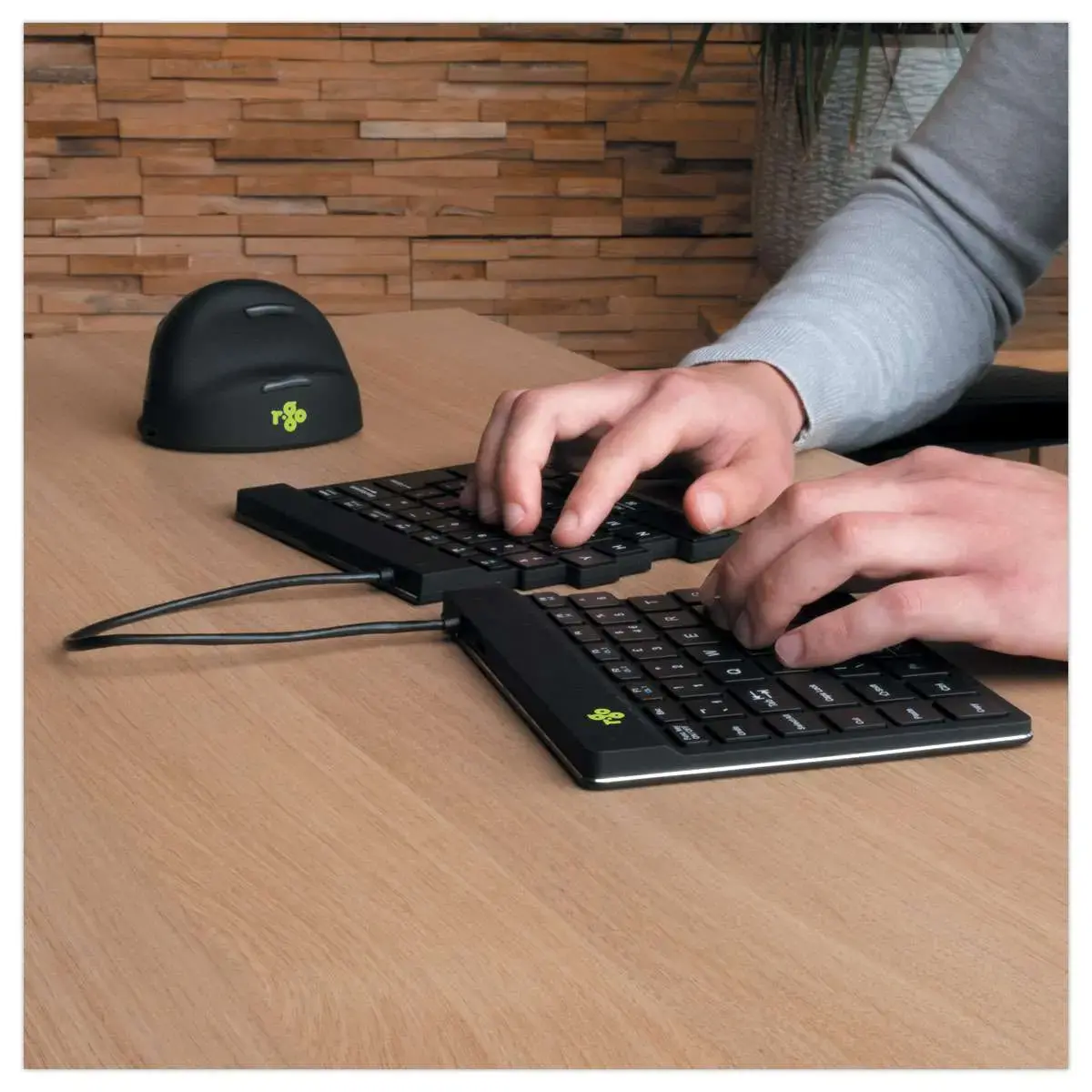 Clavier ergonomique Split Break noir 