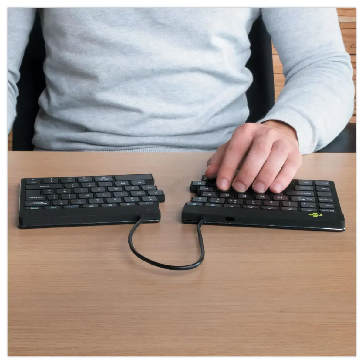 Clavier ergonomique Split Break noir 