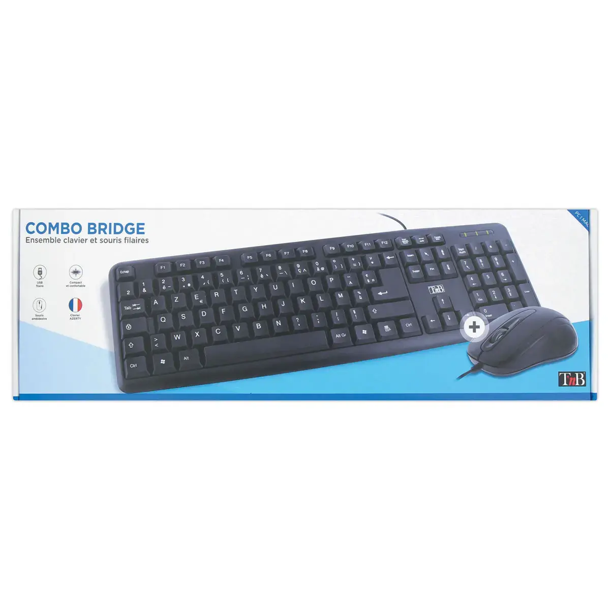 Pack clavier et souris filaire BRIDGE 