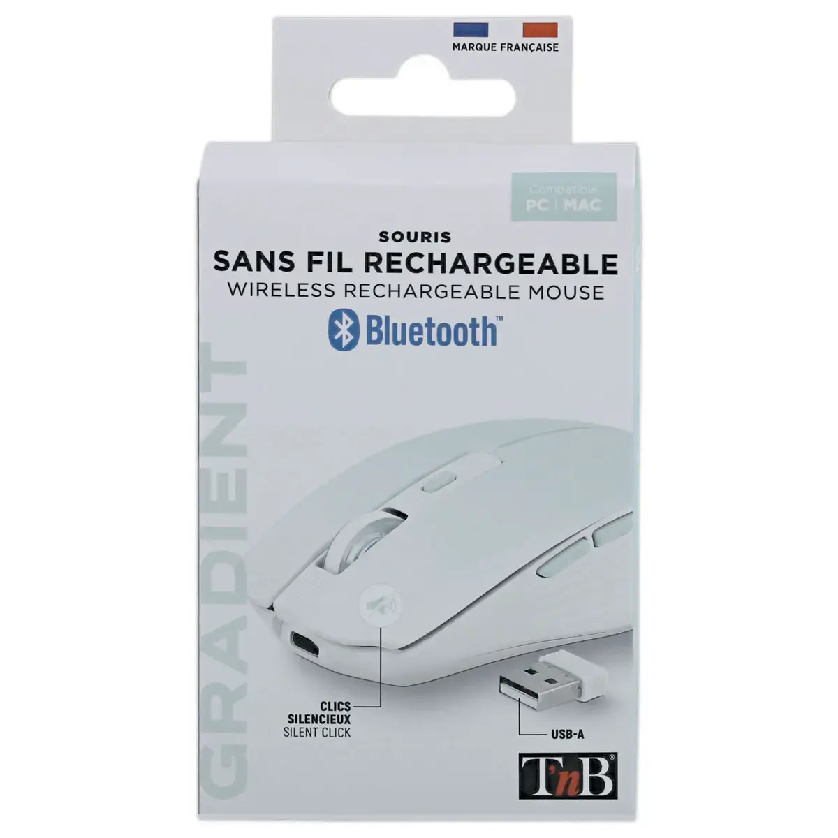 Souris gradient Dual Connect - Sans fil - Bleu - T'NB