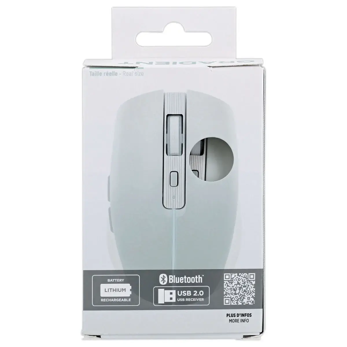 Souris gradient Dual Connect - Sans fil - Bleu - T'NB