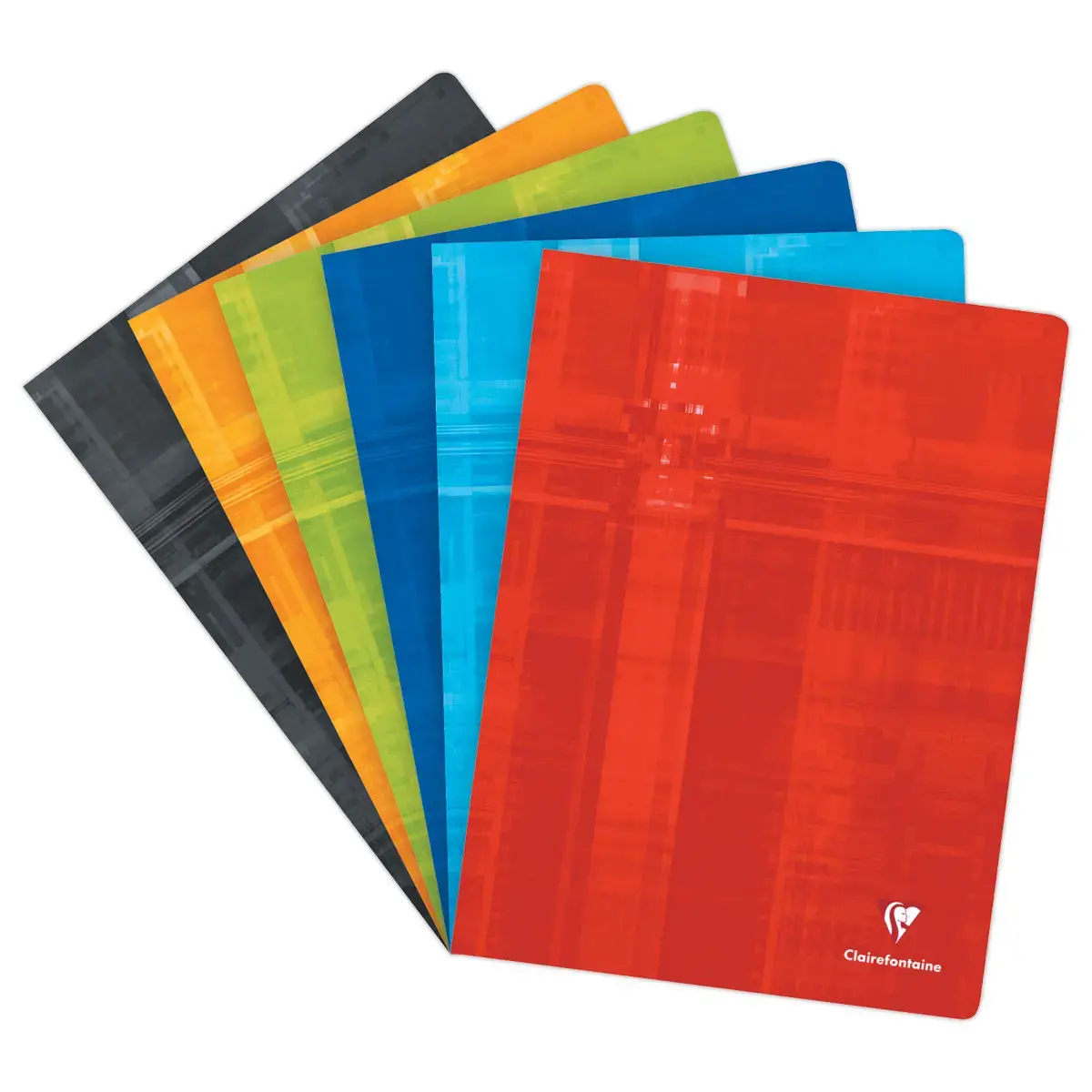 Cahier piqué 24x32 cm 96 pages grands carreaux - couleur aléatoire