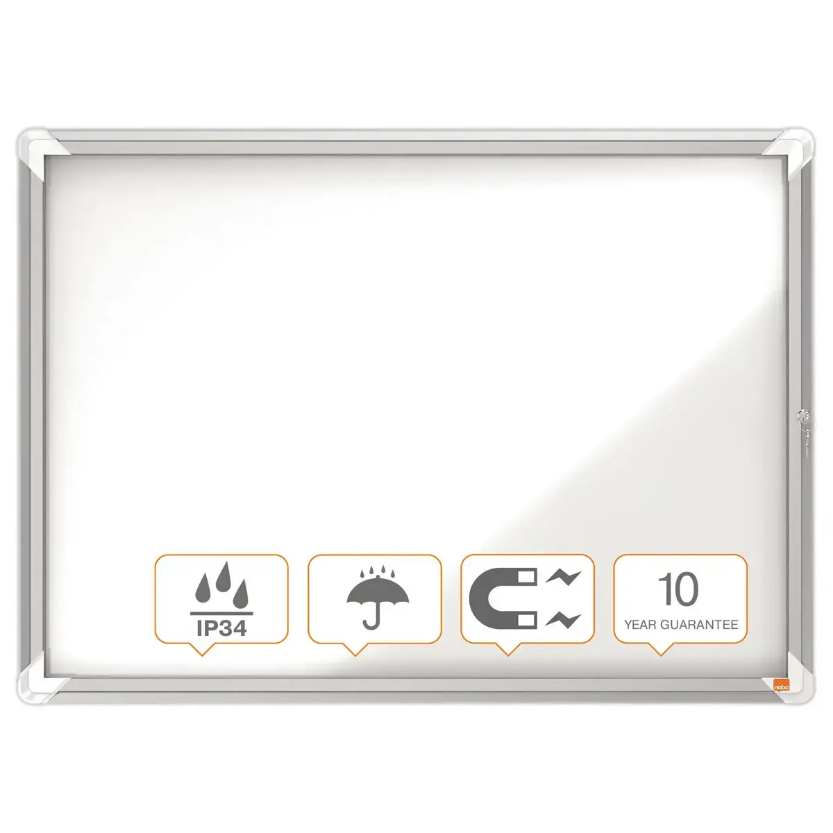 Vitrine d'extérieur Premium Plus - Magnétique - 8 x A4 - NOBO