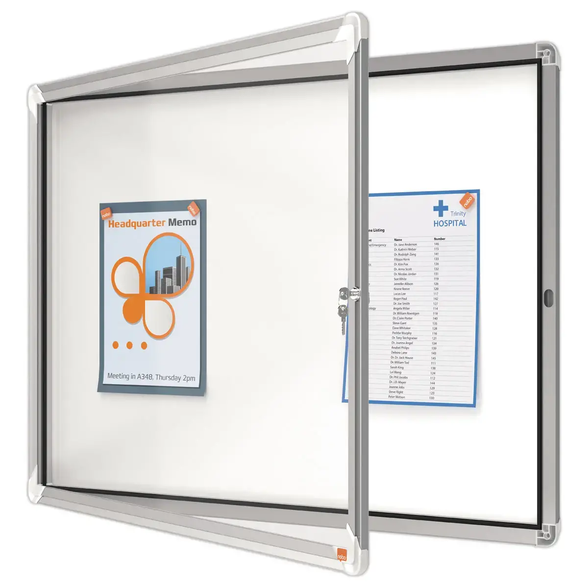 Vitrine d'intérieur magnétique - 8 x A4 - NOBO
