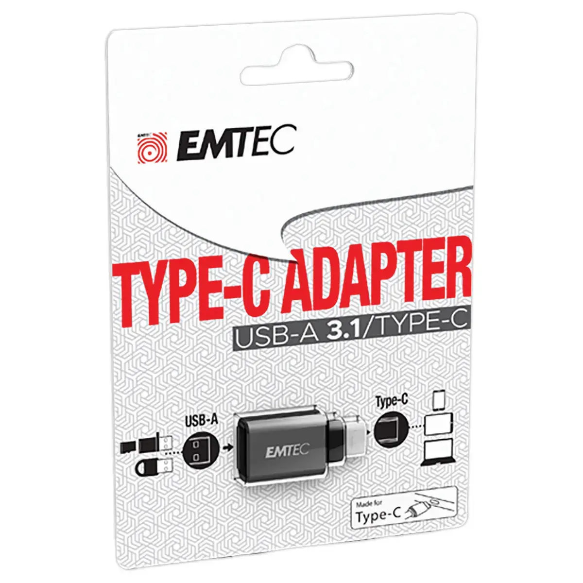 Adaptateur USB TYPE  C 3.1 noir 