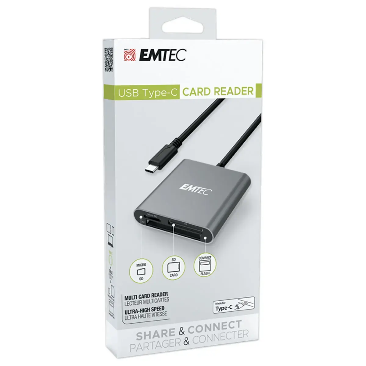 Lecteur de cartes Emtec Type-C Pro T610C