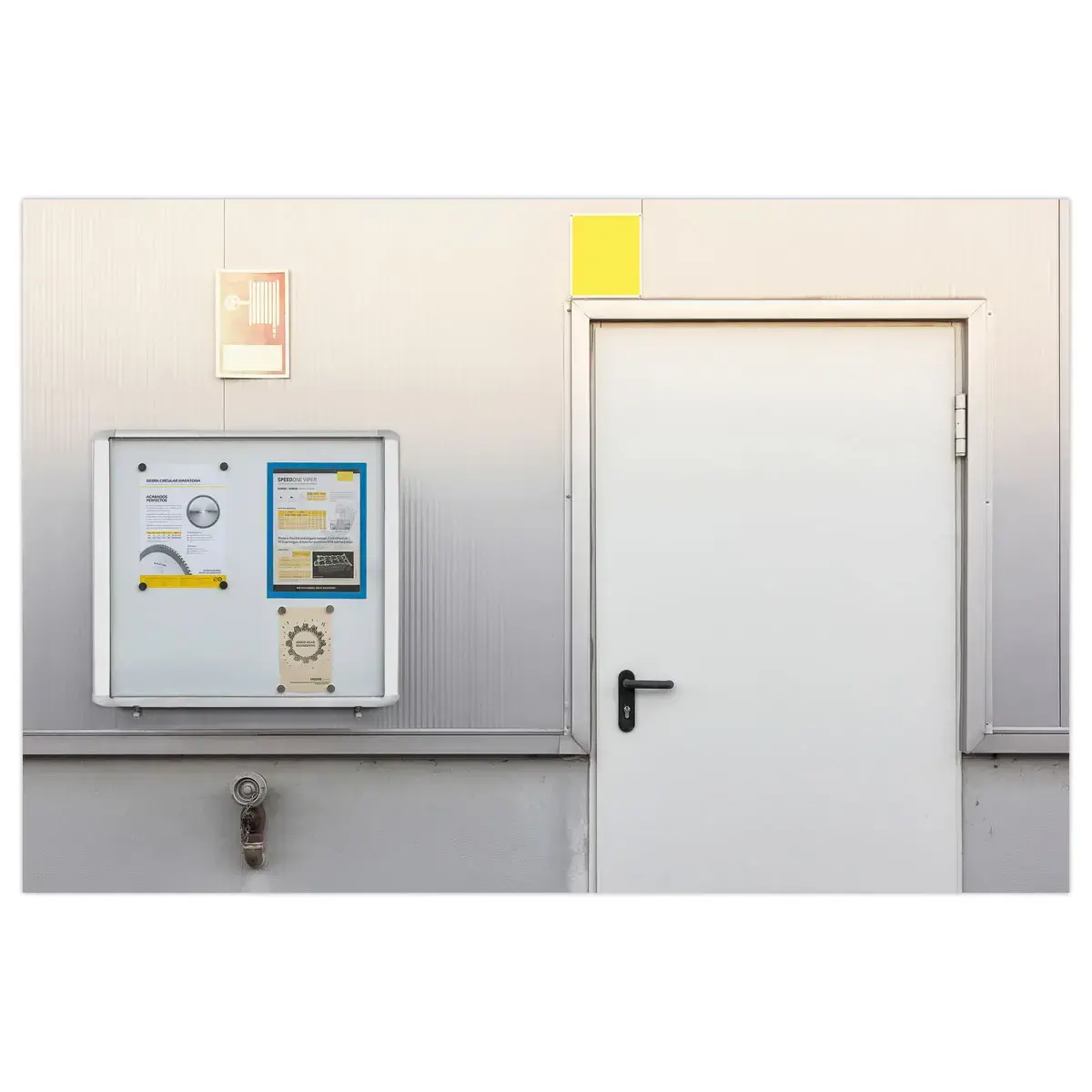 Vitrine d'extérieur étanche porte relevable 6A4