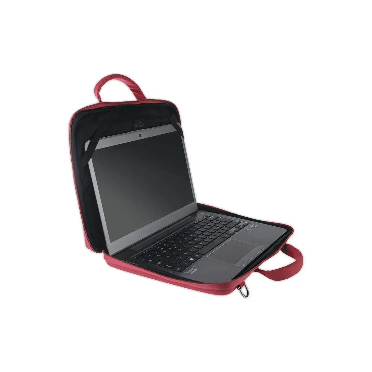 Sacoche PC Portable coque rigide DARK 13/14" rouge 
