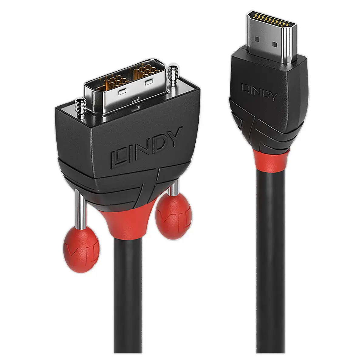 C&acirc;ble Black Line - HDMI vers DVI-D - 2m - LINDY 