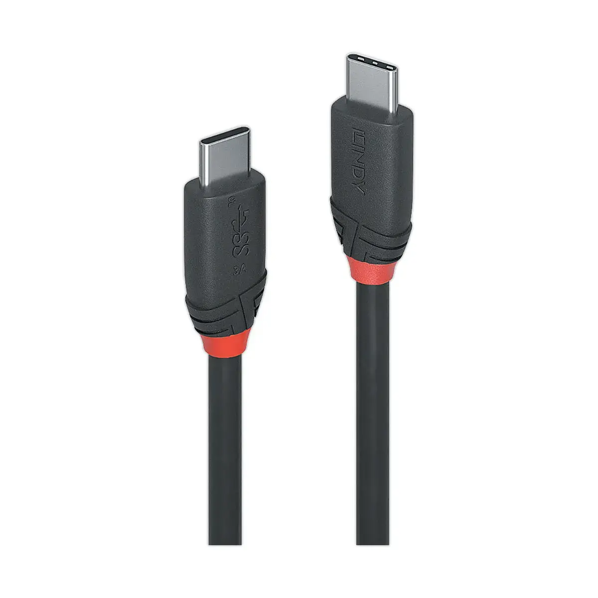 Câble USB Black Line 3.2 - Type C 3A - 20Gbit/s - 1.5m - LINDY