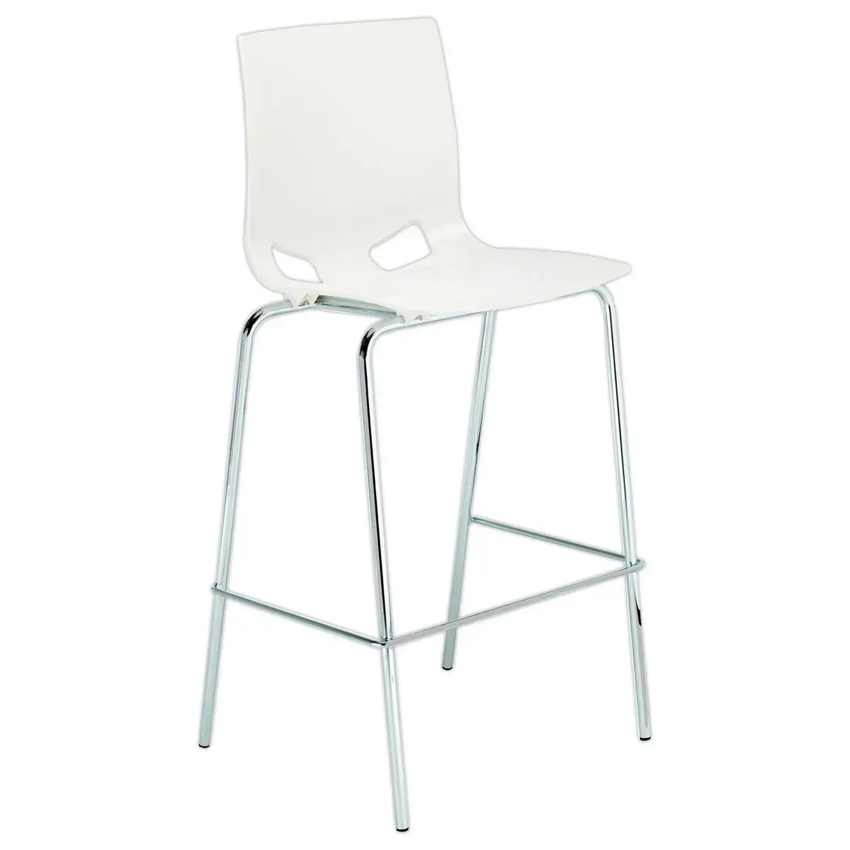 Tabouret haut FONDO HOCKER polypropyl&egrave;ne blanc 
