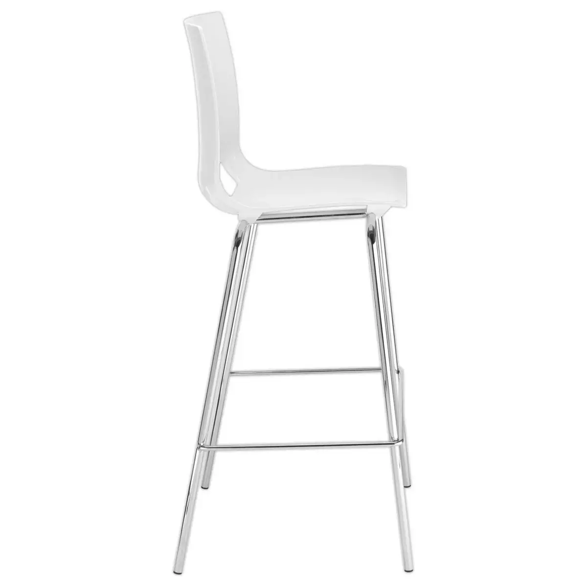 Tabouret haut FONDO HOCKER polypropyl&egrave;ne blanc 