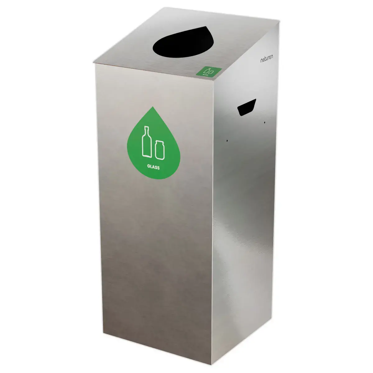 Poubelle de tri en aluminium
