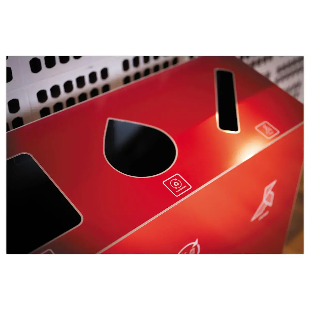 Poubelle 3 flux 60L 
