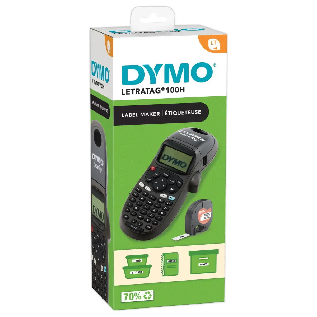 TITREUSE DYMO LETRATAG 100H Noir