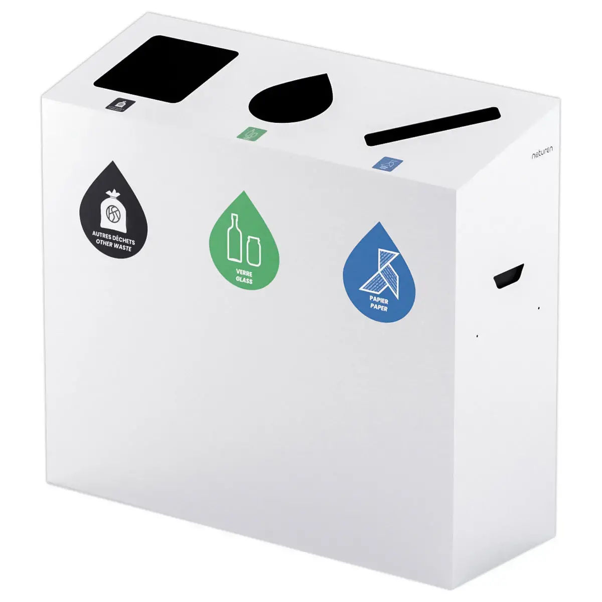 Poubelle 3 flux 110L