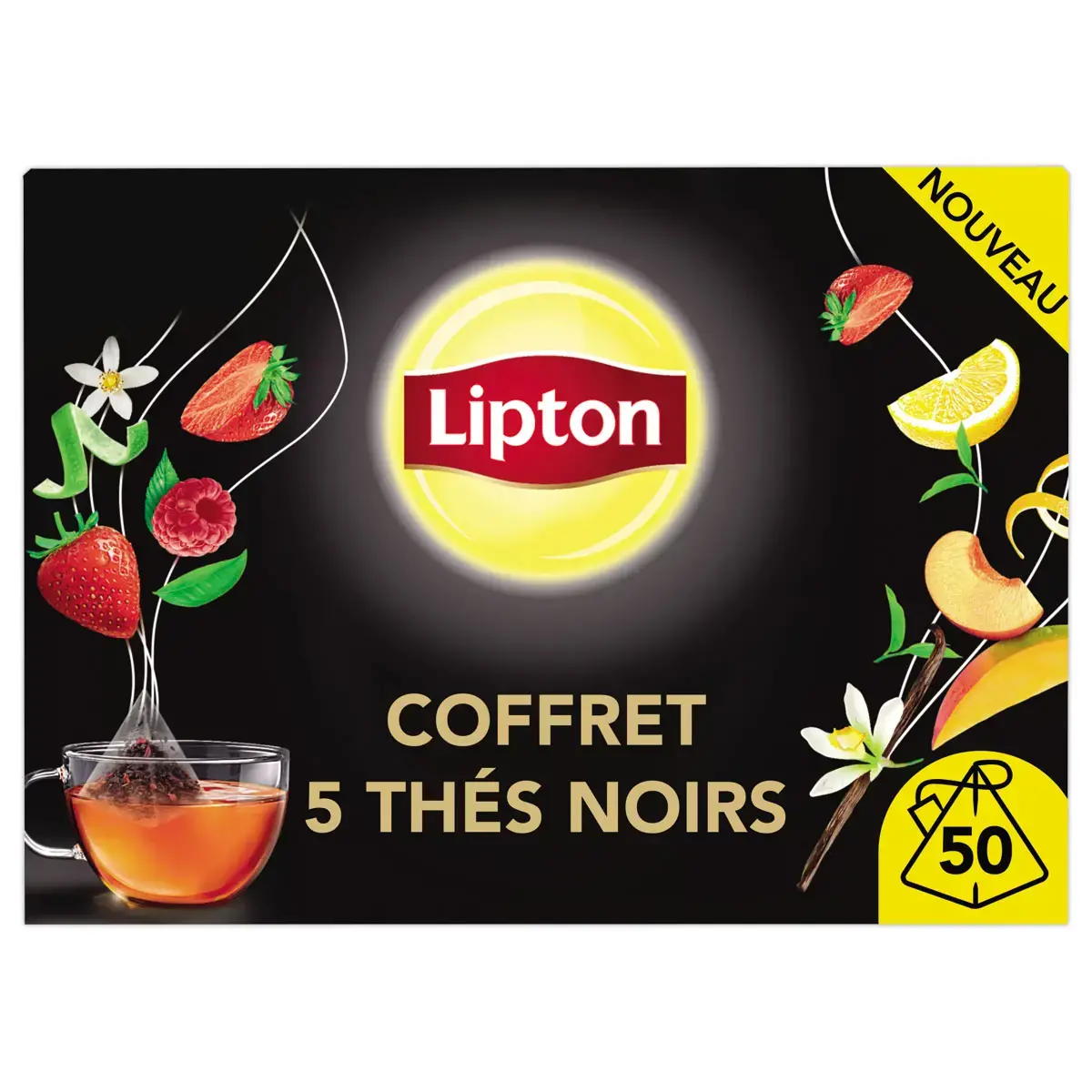 50 Sachets th&eacute; assortis - Lipton 