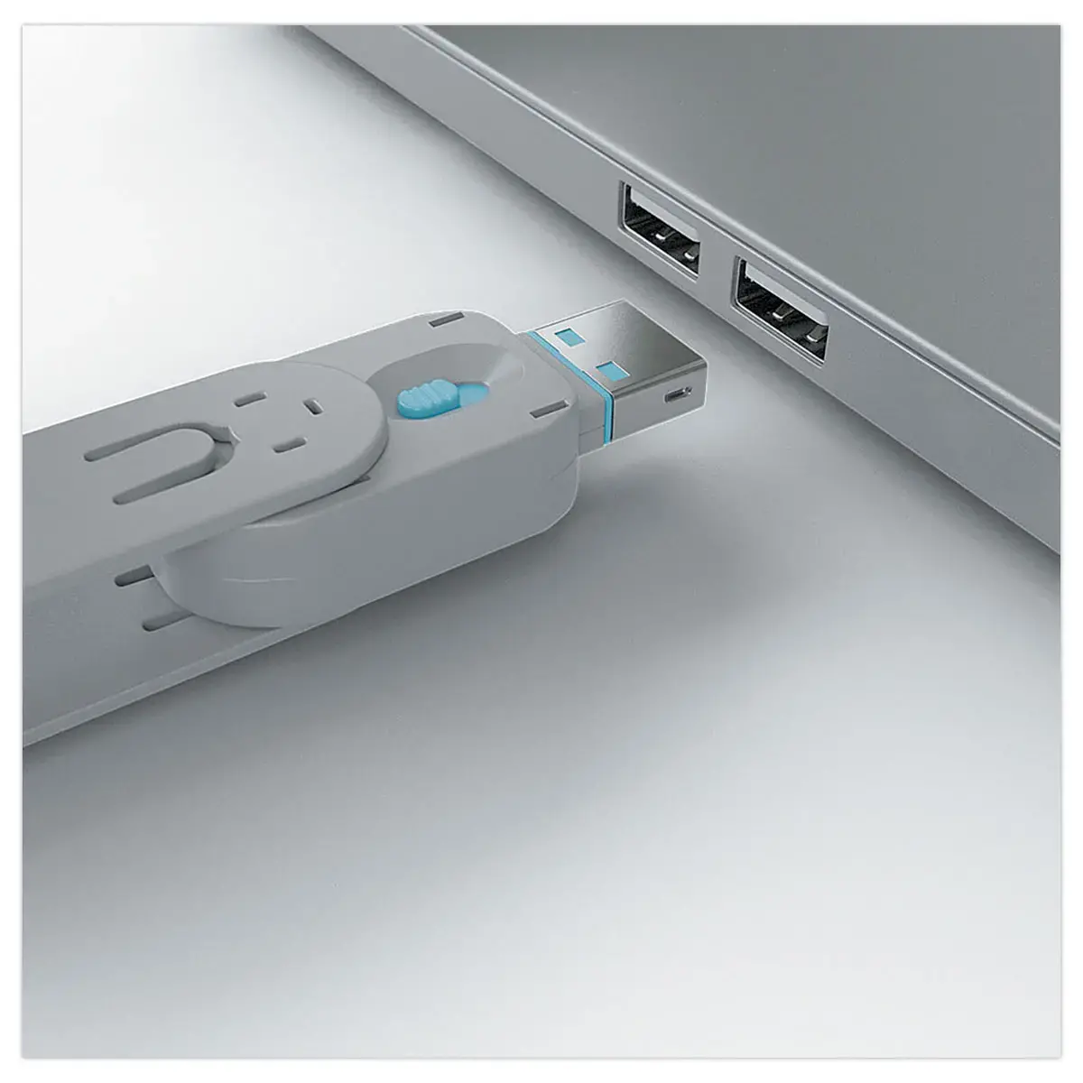 Cl&eacute; pour bloqueurs de port USB Type A - 4 verrous - Bleu - LINDY 