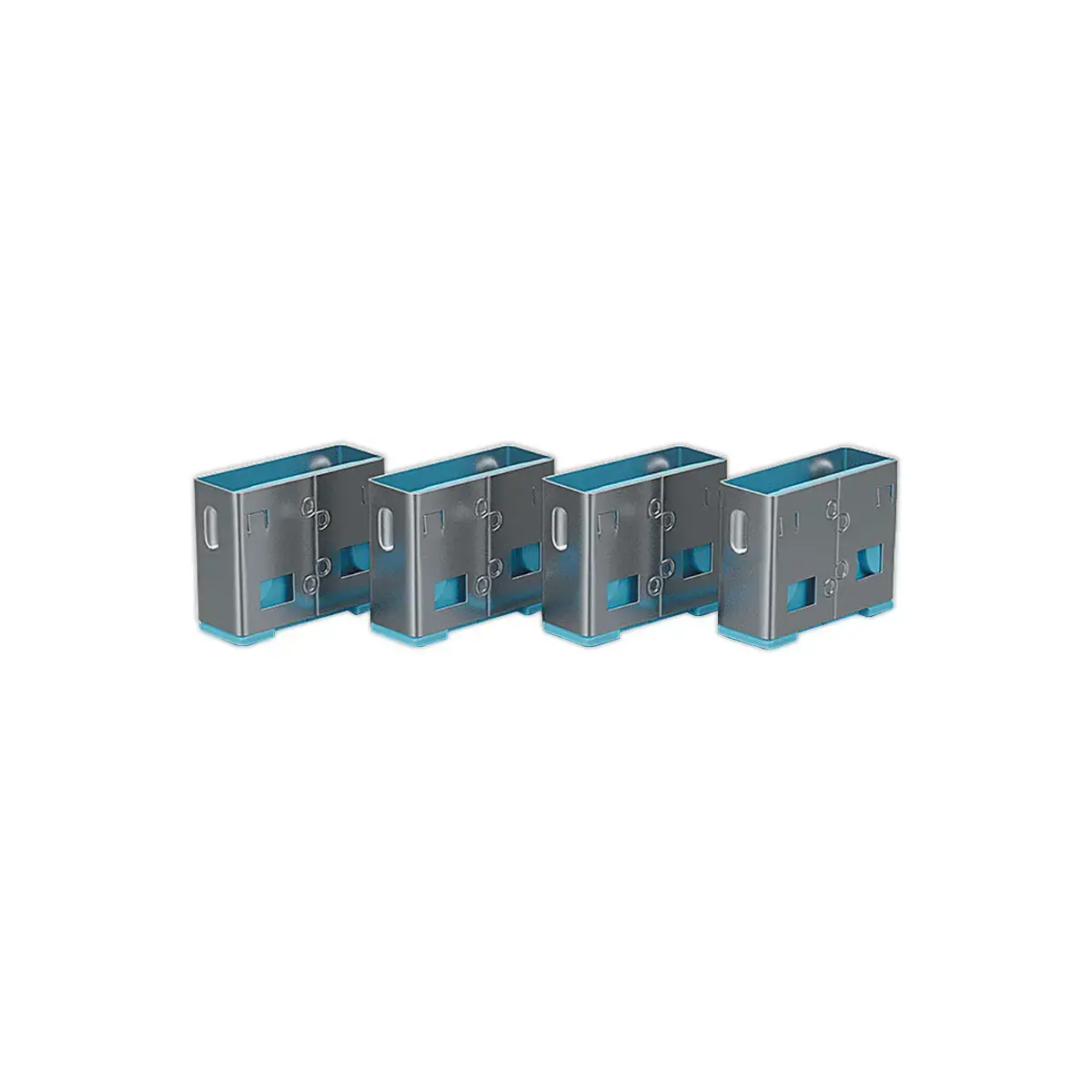 Bloqueurs de port USB Type A sans clé - Bleu - LINDY