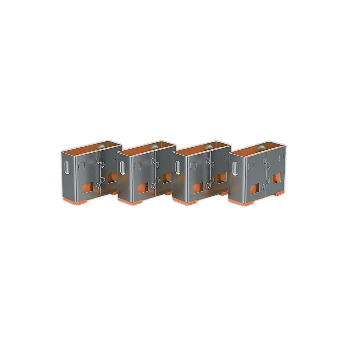 Bloqueurs de port USB Type A sans cl&eacute; - Orange - LINDY 