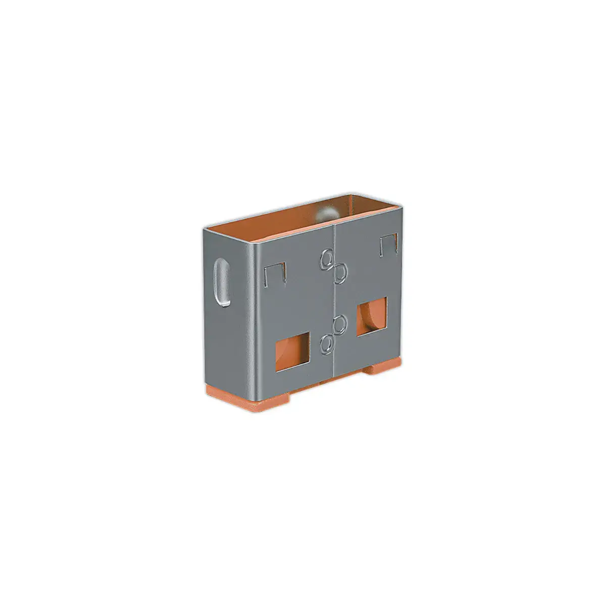 Bloqueurs de port USB Type A sans cl&eacute; - Orange - LINDY 