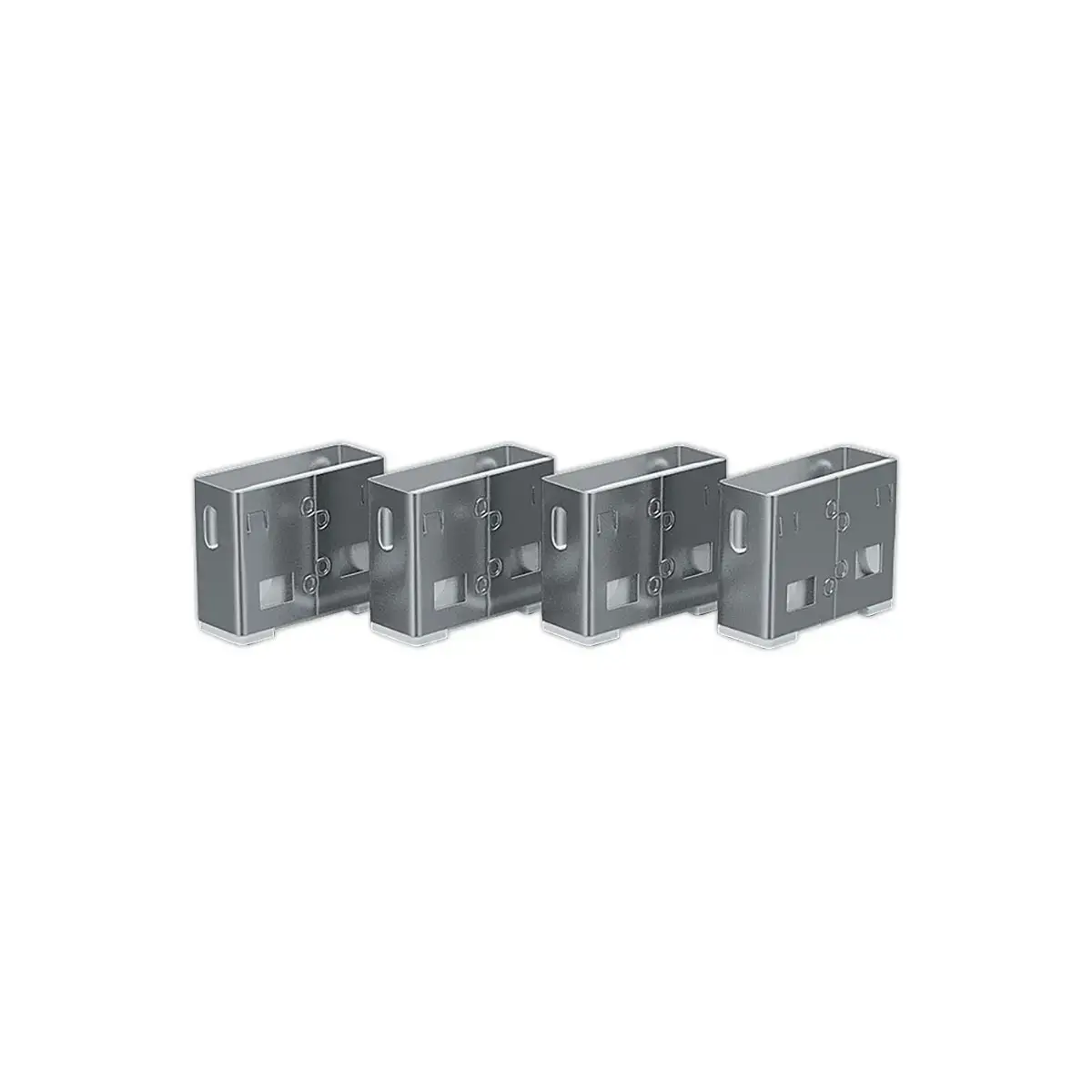 Bloqueurs de port USB Type A  sans cl&eacute; - Blanc - LINDY 
