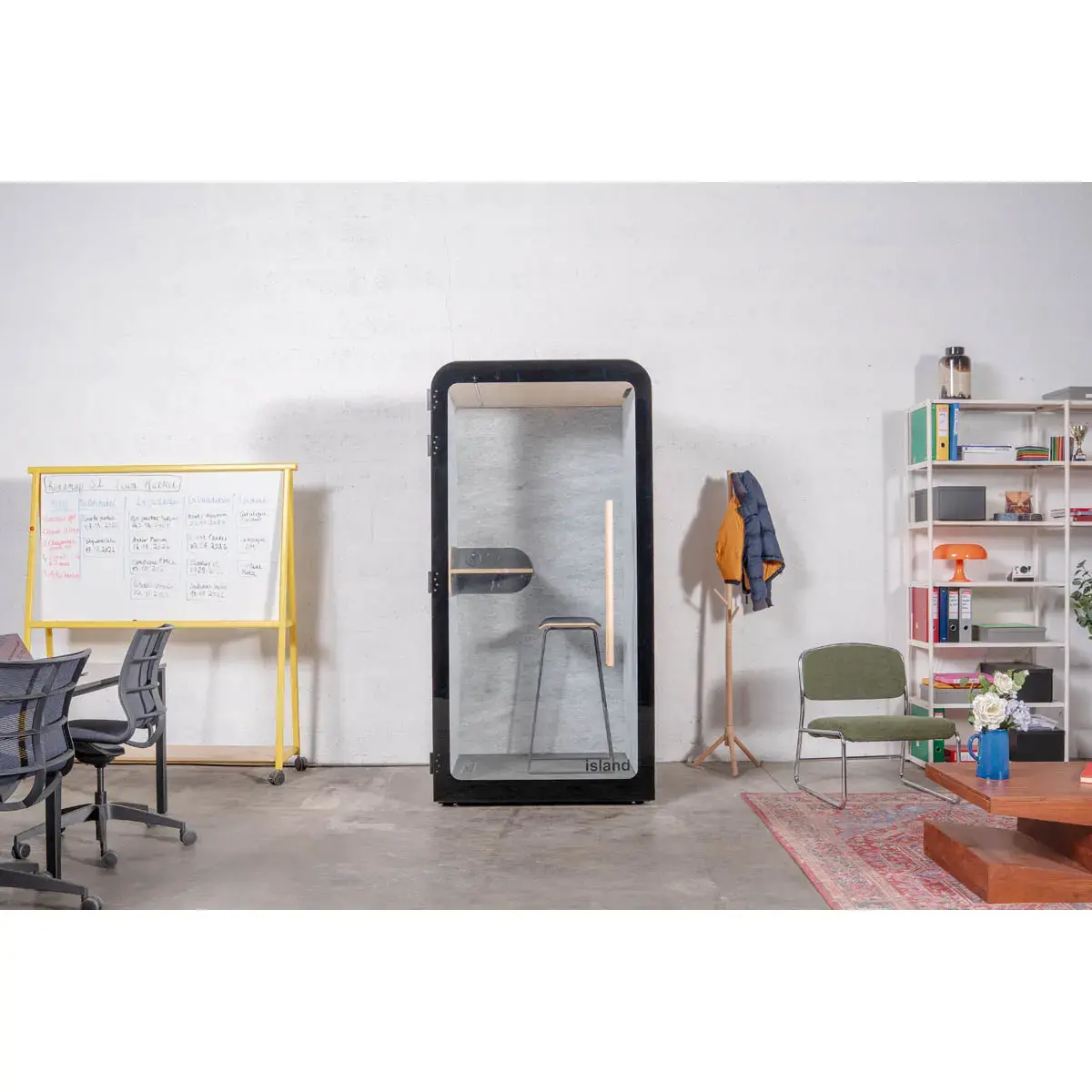 Cabine acoustique 1 place SOLO - anthracite