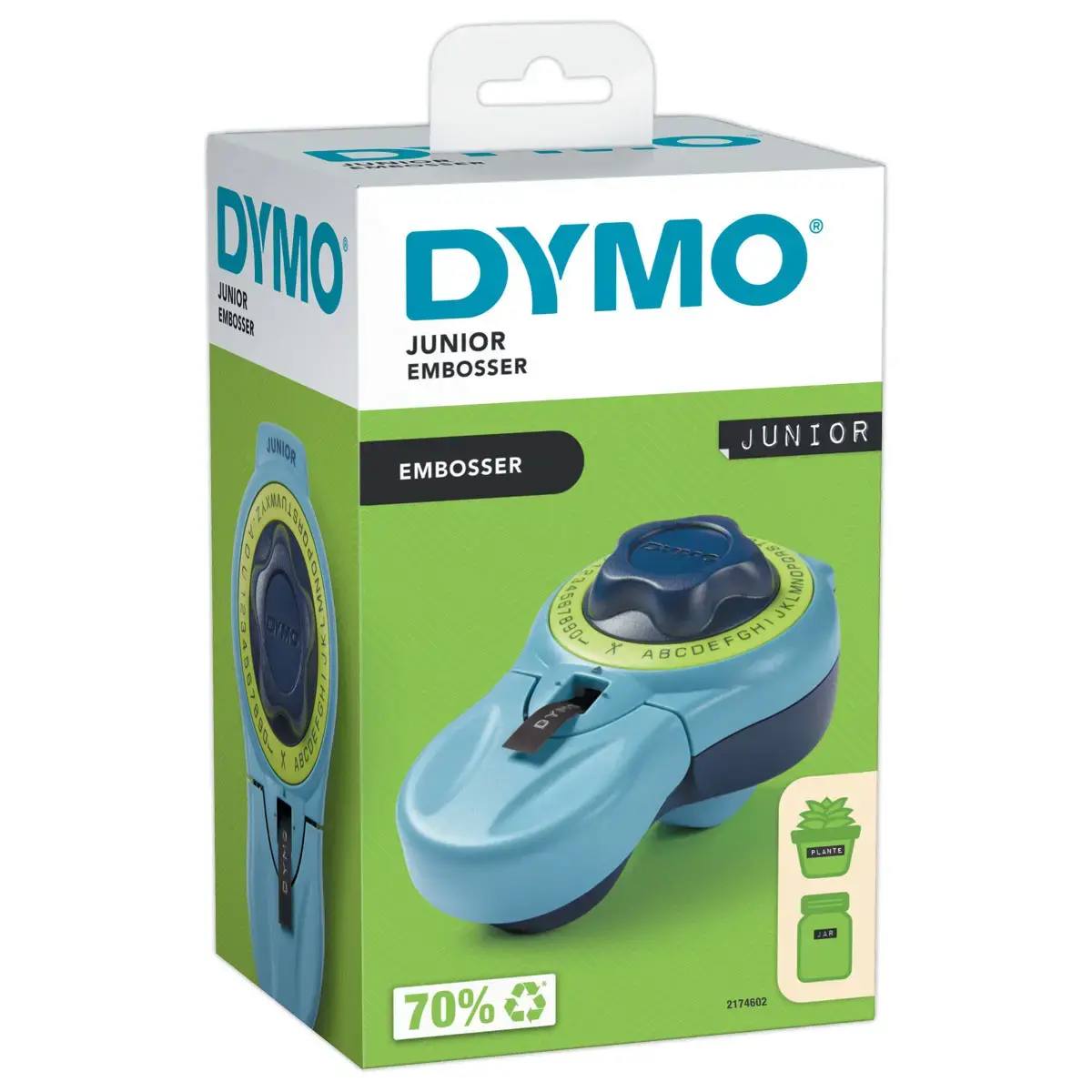 Titreuse à bande de gaufrage Dymo® + ruban 9 mm x 3 m