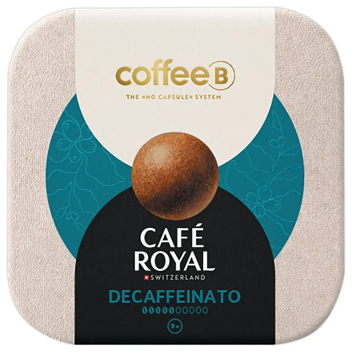 Bo&icirc;te de 9 boules Coffee B - Cafe Royal -Decaffeineto 