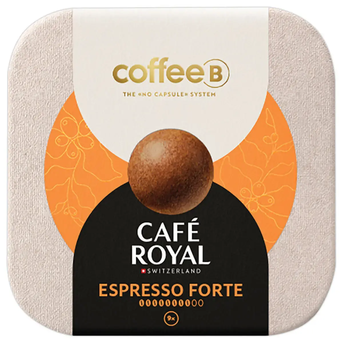 Bo&icirc;te de 9 boules Coffee B - Cafe Royal - Expresso Forte 