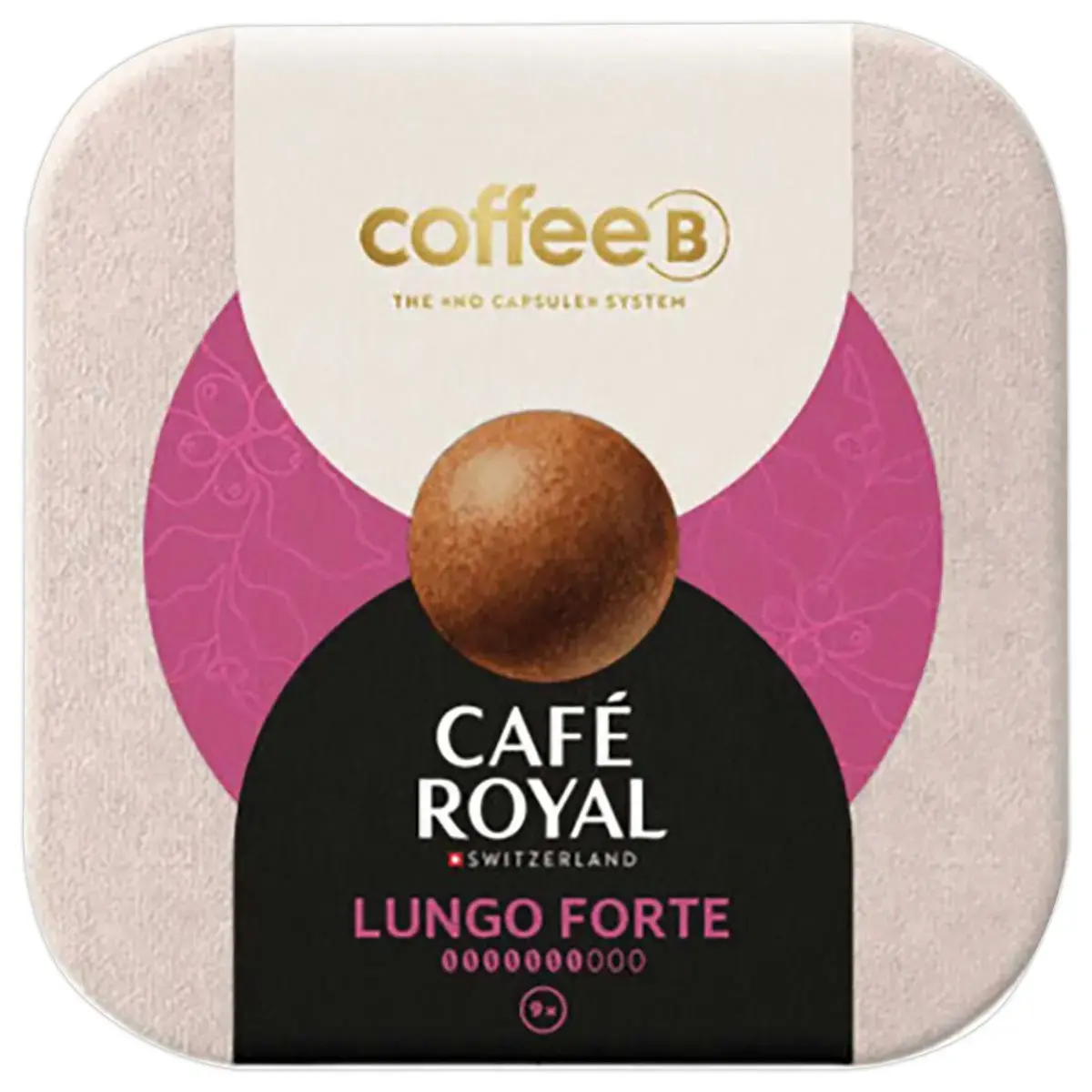 Bo&icirc;te de 9 boules Coffee B -Cafe Royal- Lungo Forte 