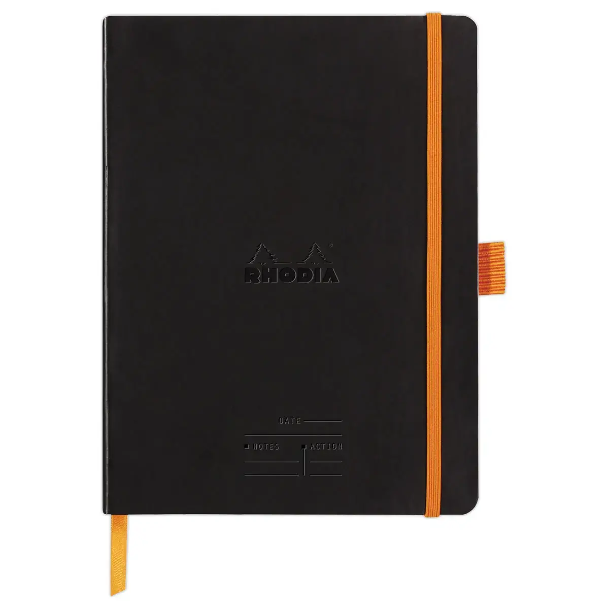 Carnet agenda perpetuel Meeting RHODIA16x21 cm Black 