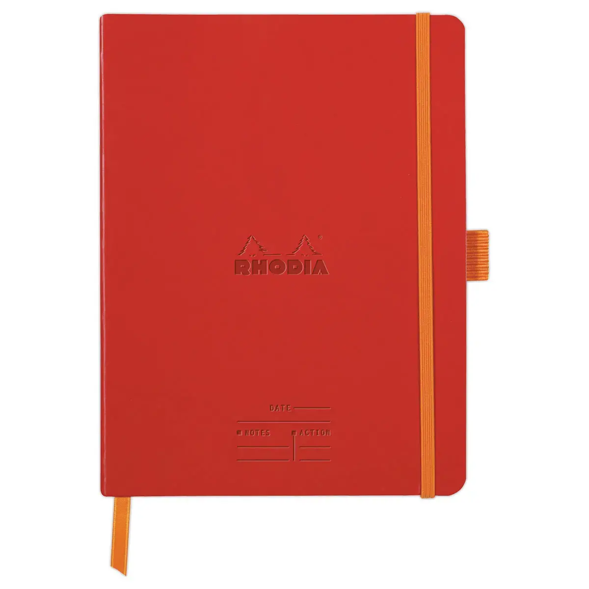 Carnet agenda perpetuel Meeting RHODIA16x21 cm Coquelicot