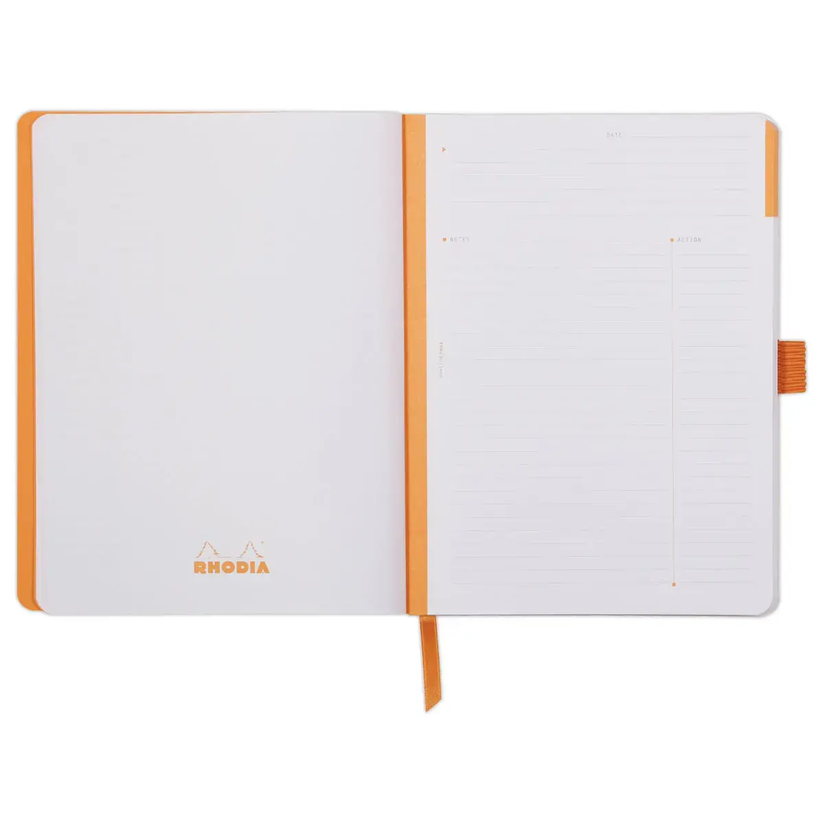 Carnet agenda perpetuel Meeting RHODIA16x21 cm Coquelicot