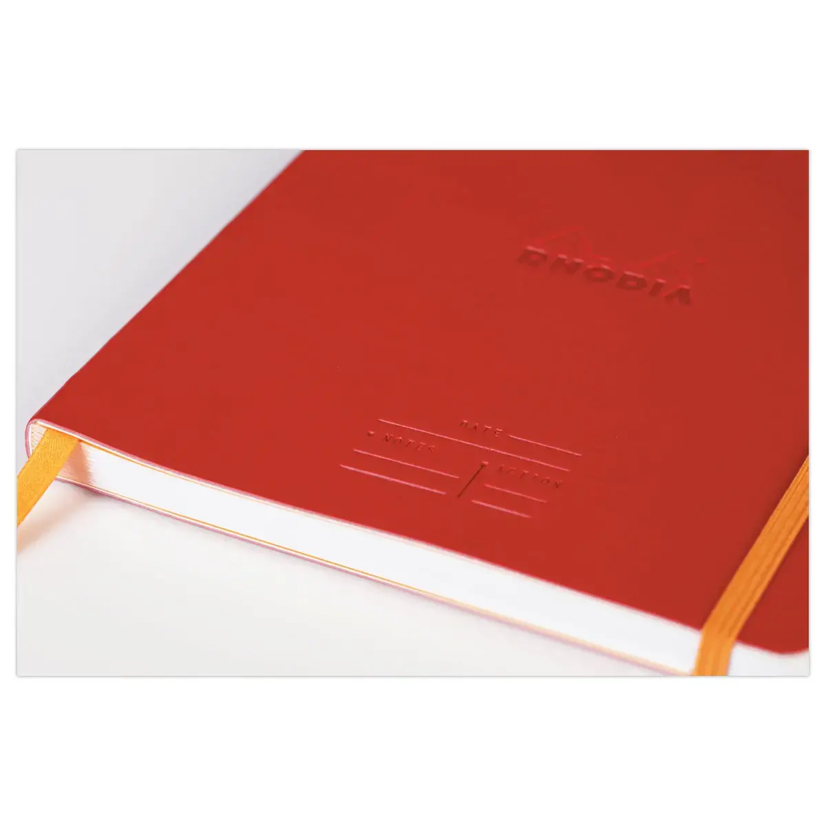 Carnet agenda perpetuel Meeting RHODIA16x21 cm Coquelicot