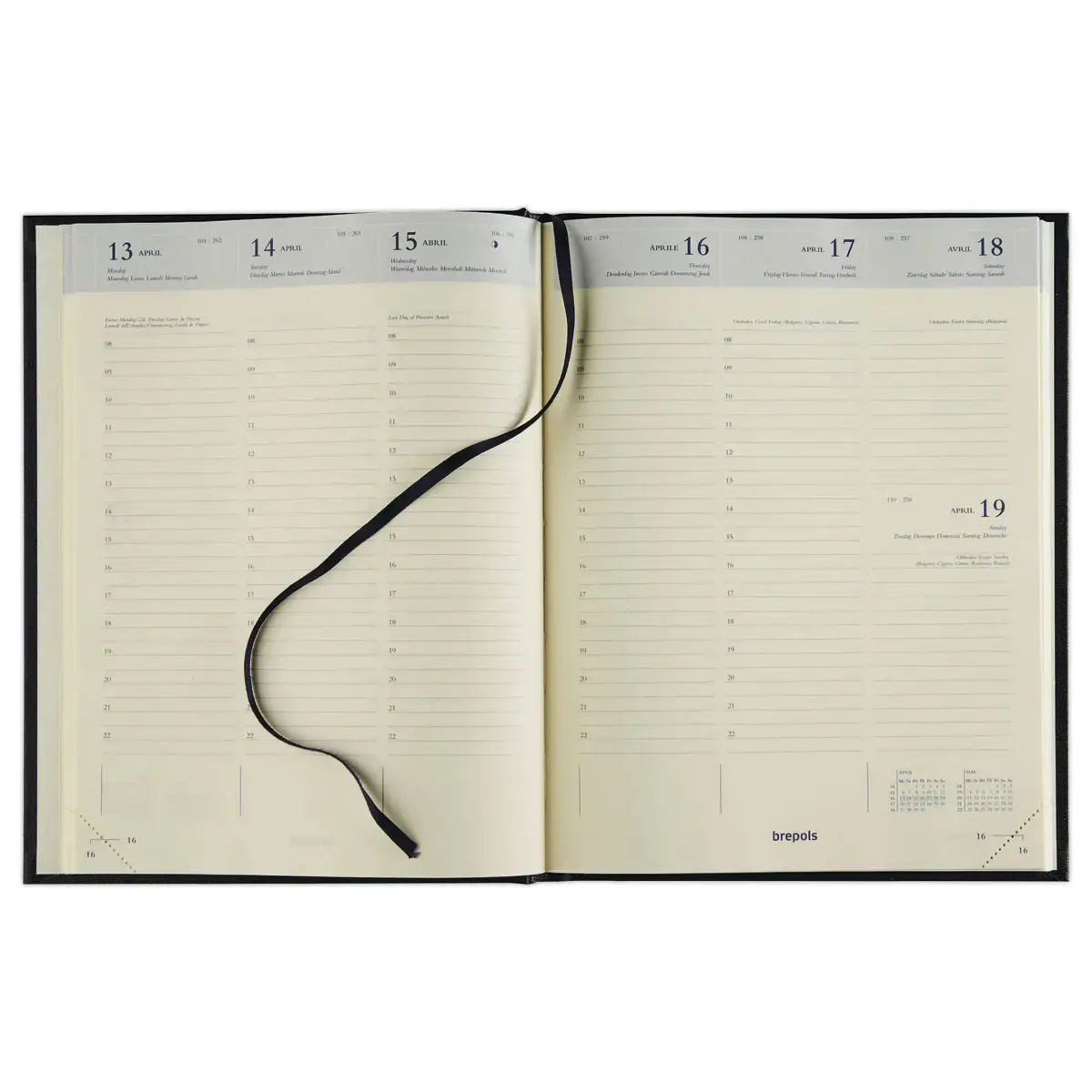 Agenda semainier Brepols TIMING Cube -17 x 22 cm - Assortis