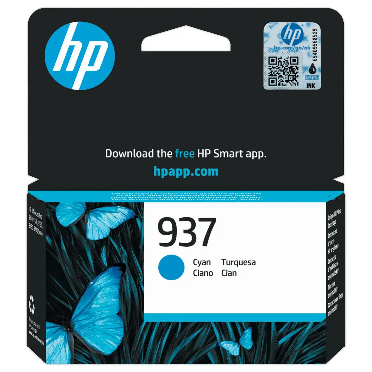 Cartouche jet d'encre 937 - Cyan - HP 