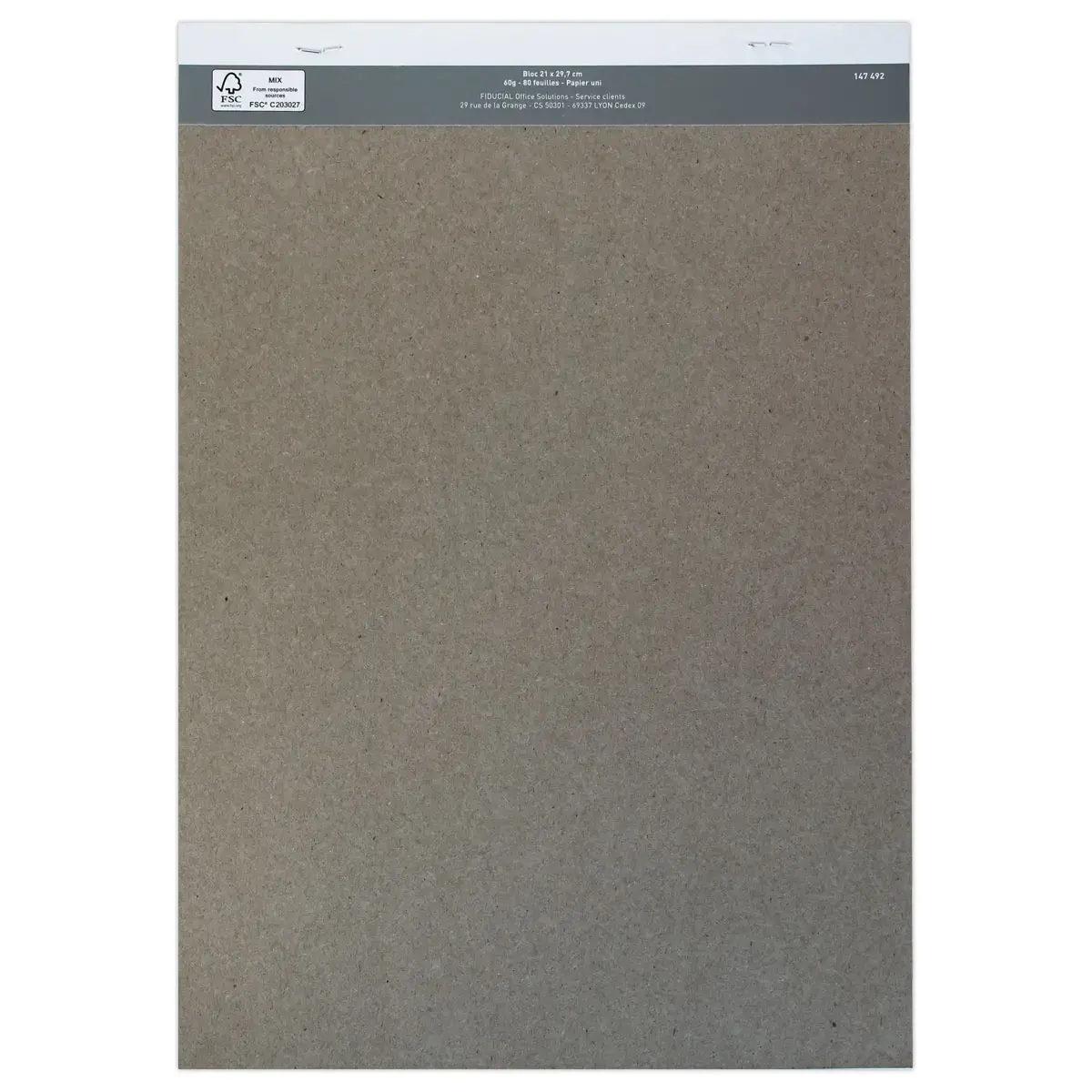 Bloc 60G A4 21x29.7 cm , uni , 80 feuilles
