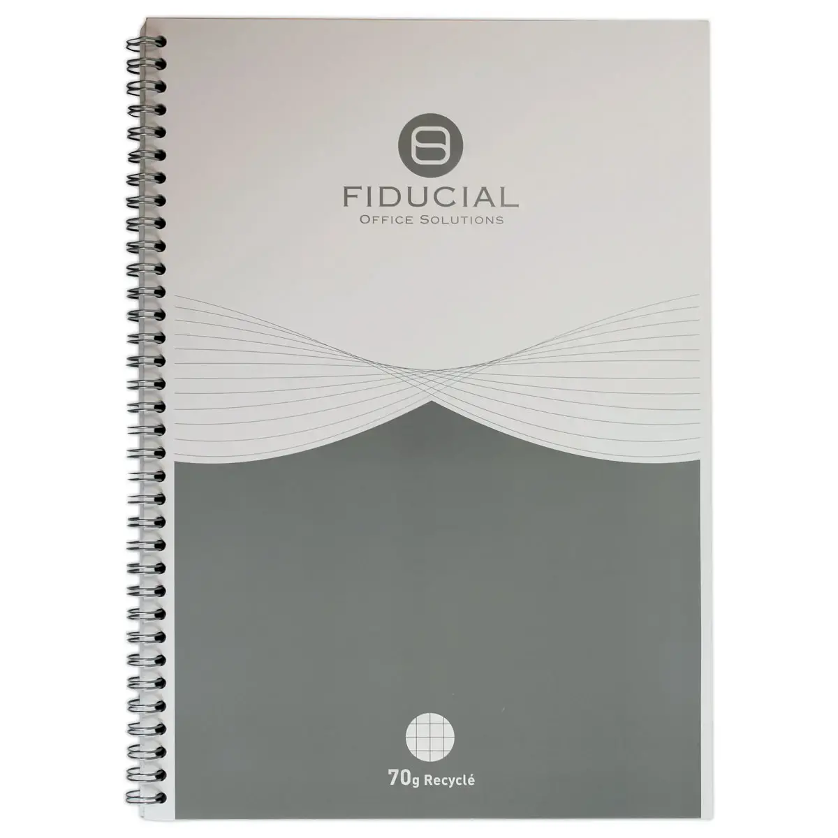 Cahier spirale recyclé - A4 - 70 g - 5x5 - Fiducial