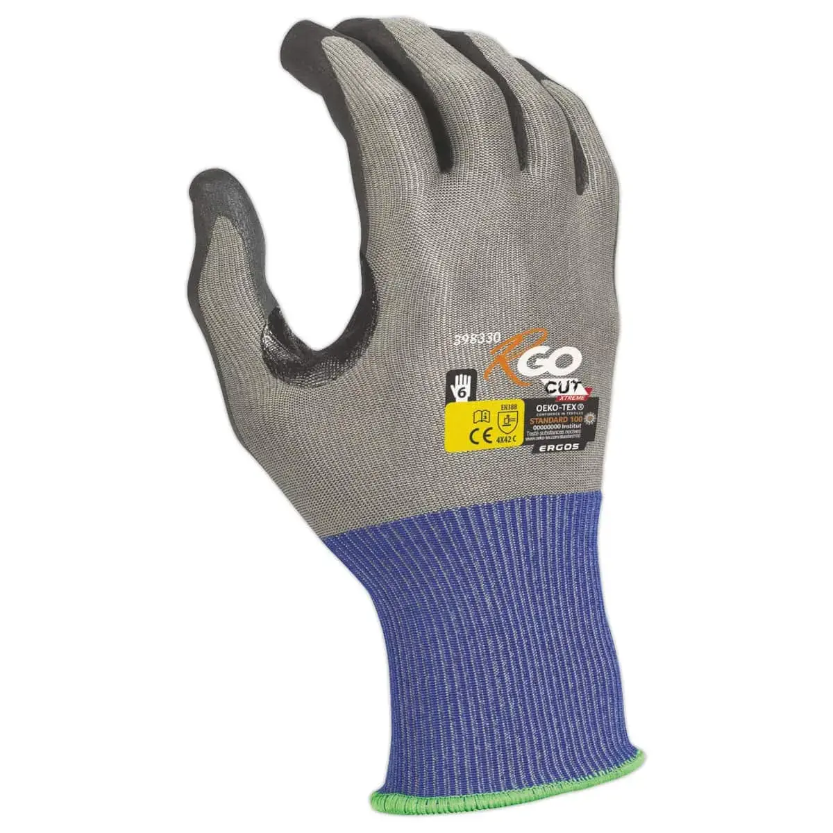 12 Gants de protection anti-coupures R'GO CUT XTREME 398330 - Jauge 18 - Taille 6 - RG 
