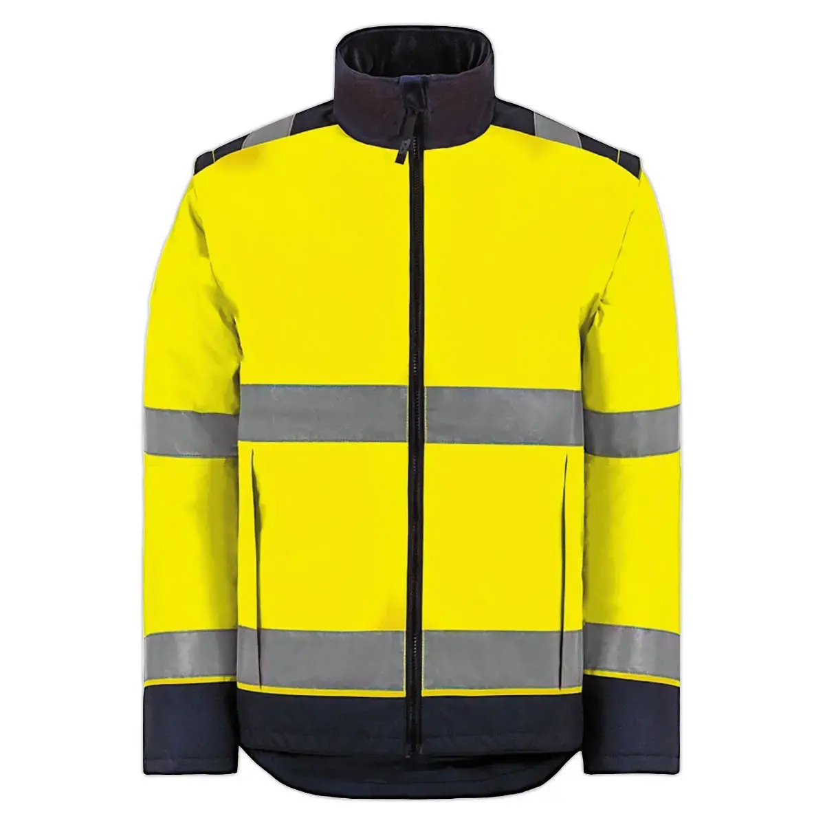 Gilet jaune haute visibilit&eacute; E-VISION - Label GRS - Taille XL - T2S 