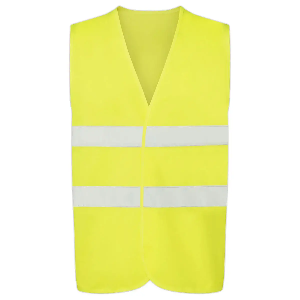 Gilet de s&eacute;curit&eacute; jaune - 2 bandes r&eacute;fl&eacute;chissantes Taille 2XL 