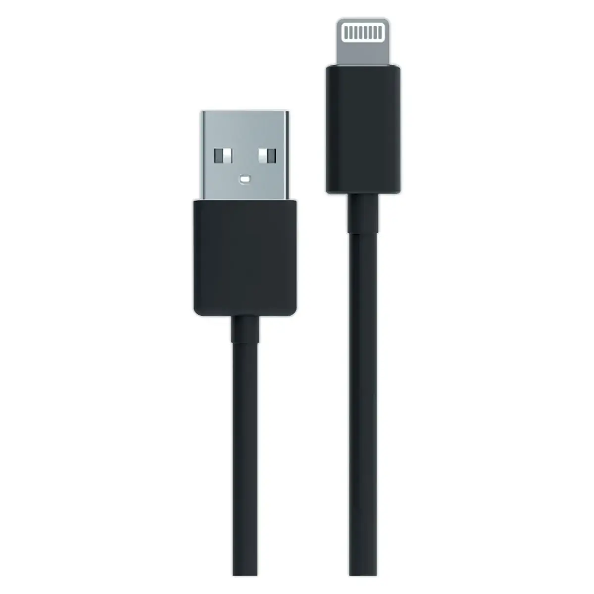 Câble USB-A Lightning 1m Noir