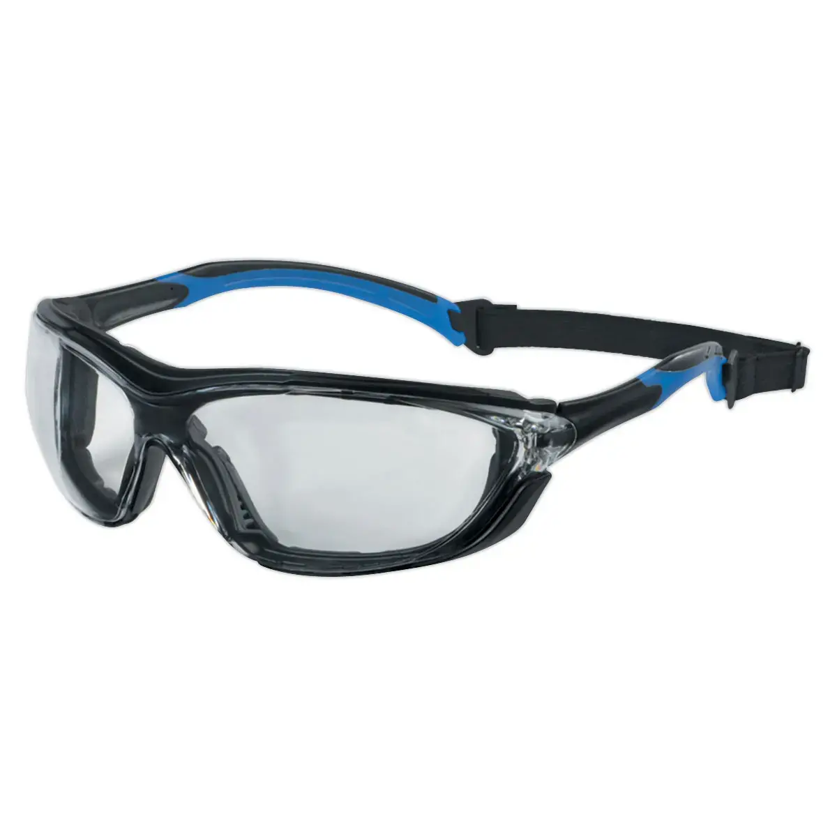 Lunettes de protection ZEPHYR - Monture enveloppante - Branches bleues - RG