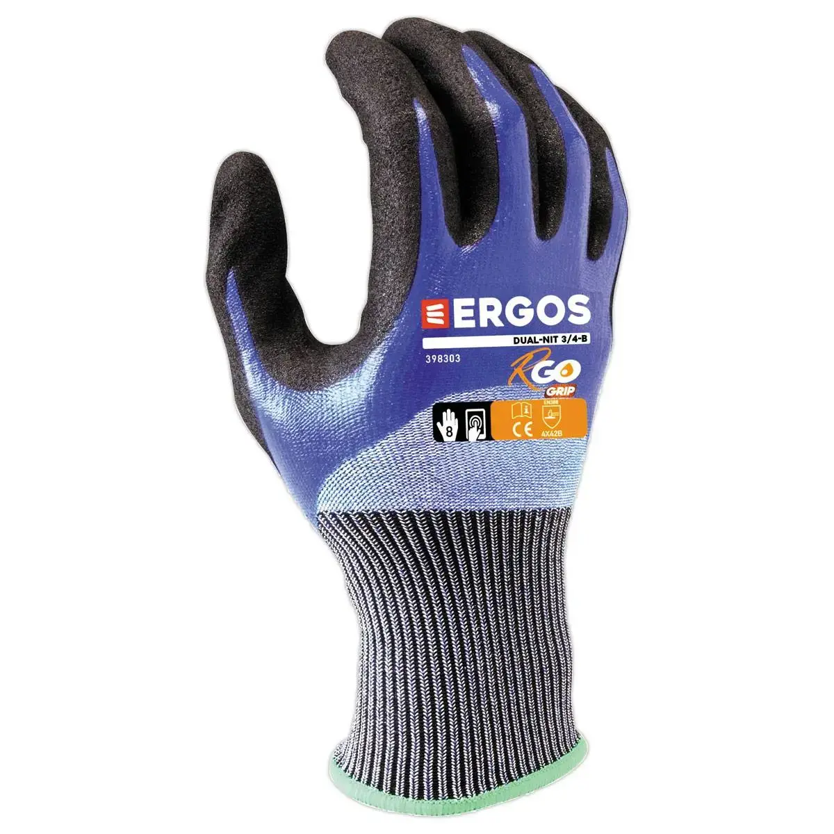 10 paires de gants de manutention tricot&eacute;s en HPPE - Taille 7 - RG 