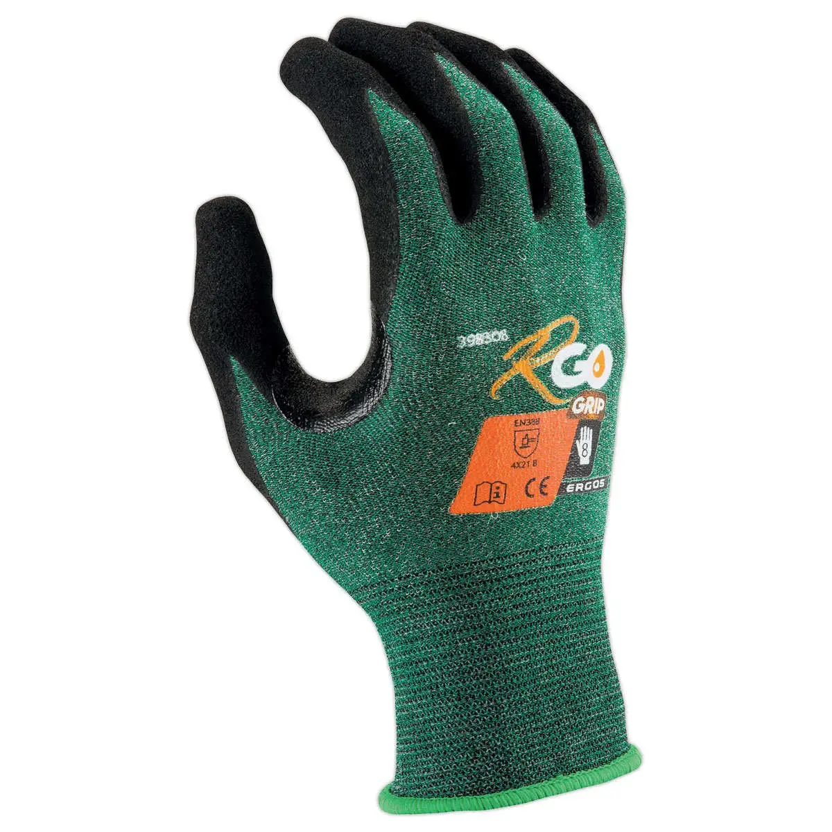 10 paires de gants J18 mousse nitrile - vert/noir - Taille 10 - RG